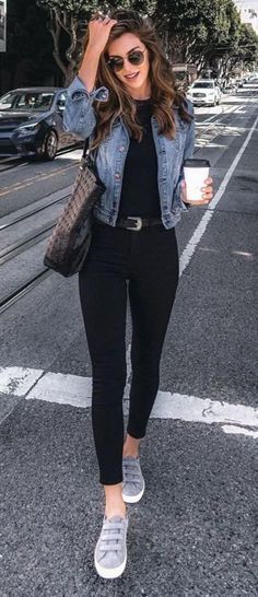 Black Jeans Outfit, Cute Spring Outfits, Outfit Jeans, Mode Inspo, Outfit Style, Outfits Casual, Casual Fall Outfits