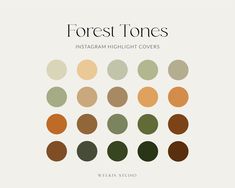 the cover of forest tones instagram highlight covers