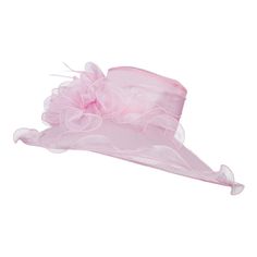 Ruffled Flower Organza Hat with NetMade of 100% polyester.One size fits most women with size adjustable string inside, fitting up to 7 1/4.Inner satin hatband.Adult/Women.Crown measures 4 inches deep.Brim measures 7 inches wide.Hand wash only.Imported. Fashion organza hat accented with netting for ladies.Cylindrical top crown.A big flower is decorated on one side.Flower is detailed with feathers and net.Ruffled brim is downturned.Our net organza hat is an excellent headwear for your special outd Dressy Hats, Ruffle Flower, Big Hat, Garden Parties, Sticker Patches, Big Flowers, Patch Design, Outdoor Events, Hat Band