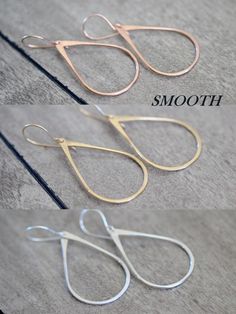 These earrings are simple, stylish, lightweight and perfect for everyday. Medium sized teardrop hoops dangle simply from French style ear wires, all hand formed and hammered by me in the metal of your choice. These hoops come in both a smooth finish and a hammered / textured finish to fit any style, and while light weight are made with sturdy metal so they're solid and won't wobble or bend easily. Throw these on to add a touch of style to anything you wear. Try wearing your hair in boho braids o Elegant Everyday Hoop Teardrop Earrings, Rose Gold Teardrop Hoop Earrings Nickel Free, Teardrop Rose Gold Nickel-free Hoop Earrings, Elegant Everyday Teardrop Hoop Earrings, Everyday Elegant Teardrop Earrings, Delicate Teardrop Hoop Earrings For Everyday, Elegant Teardrop Hammered Hoop Earrings, Modern Rose Gold Teardrop Earrings, Delicate Hypoallergenic Teardrop Hoop Earrings