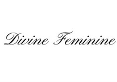 the word divine feminine written in black ink