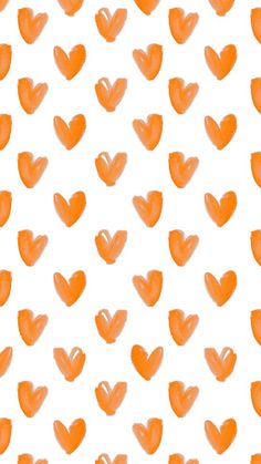 an orange heart pattern on a white background