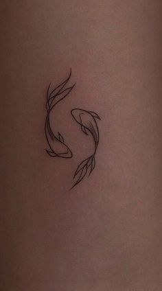 Pisces Cute Minimalistic Tattoos For Women, Small Pretty Tattoo Ideas, Tattoo Ideas Female Spots, Cherry Behind Ear Tattoo, Dainty Fineline Tattoos, Tattoo Ideas Female Medium, Tattoos Aesthetic Girl, Cool Tats Small Tattoos, Ed Tatoos Idea