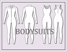 Bodysuit Flat Sketch, Jumpsuit Technical Drawing, Bodysuit Drawing, Active Wear Fashion Illustration, Hoodie Mockup Free, Technical Sketch, Apparel Design Inspiration, Outfit References, Fashion Design Template