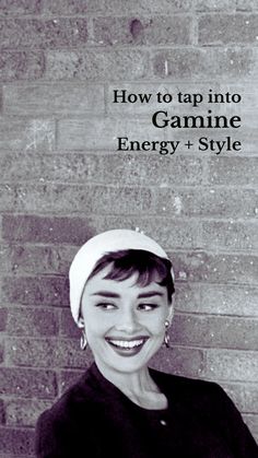 a woman smiling with the words how to tap into gamie energy + style