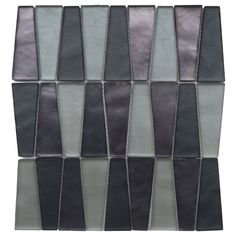 black and grey glass mosaic tile