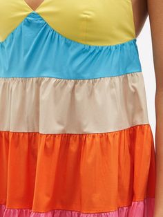 Happy Dress Multicolor Ruffled Mini Dress, Multicolor Ruffled Midi Dress, Chic Multicolor Cotton Maxi Dress, Multicolor Sundress Midi Dress For Casual Wear, Multicolor A-line Dress For Day Out, Multicolor Long Ruffled Dress, Chic Long Orange Dress, Multicolor Cotton Casual Dress, Chic Orange Cotton Dress