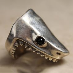 Mouth Ring, Shark Ring, Shark Mouth, Cool Rings, Engagement Rings Affordable, Great White Shark, Great White