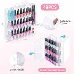 Color:Clear \nType:Nail Display \nType:Nail Art Storage&Bags \n Transparent Nail Polish, Nail Display, Nail Polish Holder, Nail Polish Storage, Nail Polish Organizer, Transparent Nails, Storage Display, Art Storage, Storage Bags