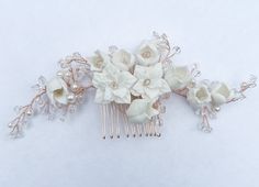 Amborella Bridal, Bridal Accessories, Bridal Hair Comb, Silver Naomi Small Hair Comb, Pearl Bridal Hair Comb, Floral Bridal Hair Comb, Silver Bridal Hair Comb, Small Bridal Hair Comb, Bridal Hair Comb with Updo, Bridal Hair Comb Hair Down, Wedding Hair Comb Bride, Boho Wedding Hair Comb, Wedding Hair Comb Aesthetic, Hair Comb Handmade, Wedding Bridal Hair Comb Inspiration, Flowers Hair Comb, Side Bridal Hair Comb, Bridal Hair Comb Half Up, Bridal Hairstyles, Wedding Hair Comb Naomi Smalls