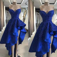 Royal Blue Prom Dress Poofy, Royal Blue After Party Dress, Royal Blue Prom Dresses Short, Dress Royal Blue, Short Royal Blue Dress Formal, Black And Blue Party Dress, Blue After Party Dress, Royal Blue And Gold Dress Formal, Blue Prom Dresses Short