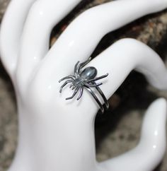 Embrace the spirit of Halloween with our Spider Halloween Ring, a must-have accessory for any discerning fashionista. With its unique design and superior craftsmanship, this ring is the epitome of luxury and style, perfect for those who demand nothing but the best Metal :- 925 Sterling Silver Style : Spider Occasion : Birthday Events, Lovely Valentine's Day Gift, Anniversary Gift, Weeding Gift, Engagement Ring, Lover Gift Ring, Hen Party And Other Occasion.... Your order will be handmade and rea Goth Biker, Spider Ring, Halloween Ring, Spider Halloween, Birthday Events, Zierlicher Ring, Halloween Spider, Silver Style, Gift Ring