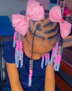 Kids' Braids, Blue Acrylic Nails, Kids Styles, Baby Girl Hair, Baby Girl Hairstyles, Black Cartoon Characters