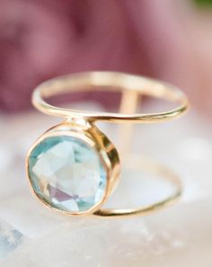 Blue Topaz Ring * Gold Ring * Statement Ring * Gemstone Ring * Blue * Bridal Ring * Wedding Ring * Organic Ring * Natural*BJR019 Blue Topaz Ring Gold, Love And Affection, Feather Ring, Designer Handmade Jewellery, Amethyst Gold, Aqua Chalcedony, Copper Turquoise, Moonstone Earrings, Ring Blue