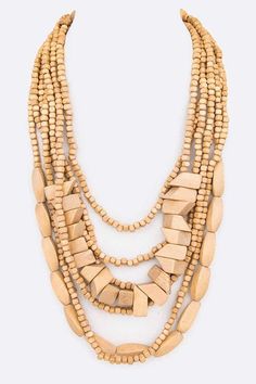 Introducing our Wooden Beads Statement Layered Necklace, expertly crafted with a mix of wooden beads to create a statement piece. With its unique design and high-quality materials, this necklace is perfect for adding a touch of personality to your outfit. Necklace - 22" + ExtensionLead & Nickel Compliant Photo may have been enlarged and/or enhanced La Jewelry, Romper Swimsuit, Extension Lead, Wooden Bead Necklaces, Layer Necklace, Shoe Boot Sandals, Slipper Socks, Layered Necklace, Sneaker Heels