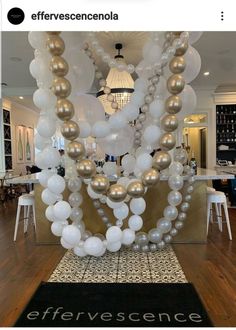 an image of balloons on display in a room