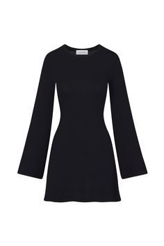 DESCRIPTION Our Bell Sleeve Knit Mini Dress is the ideal mix of LBD versatility and effortless sex appeal. The flared sleeve and mini length evoke the ease and sensuality of 60s era Jane Birkin with an allure that is timeless. PRODUCT DETAILS Fits true to size Jersey knit Vegan fabric Pullover Unlined Composition: 96% TENCEL™ modal, 4% spandex Machine washable or eco-friendly dry clean Made in Los Angeles Black Dress With Flared Sleeves, Black Knit Mini Dress, 60s Black Mini Dress, Bell Sleeve Black Dress, 60’s Dress, 60s Black Dress, 60s Clothes, Bell Sleeve Mini Dress, 60s Mini Dress