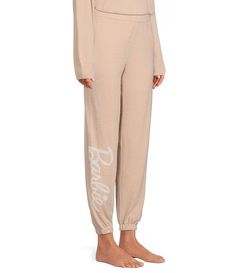 Barefoot Dreams x Barbie™ CozyChic® Coordinating Barbie Joggers | Dillard's Letter Print Joggers For Loungewear, Athleisure Letter Print Joggers For Loungewear, Athleisure Joggers With Letter Print For Loungewear, Comfortable Loungewear Joggers With Letter Print, Comfortable Letter Print Joggers For Loungewear, Letter Print Athleisure Pants For Loungewear, Stretch Letter Print Joggers For Loungewear, Stretch Joggers With Letter Print For Loungewear, Casual Lounging Bottoms With Letter Print