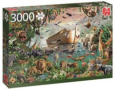 a jigsaw puzzle box with animals on it