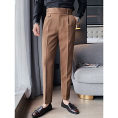 Season:Spring  Summer; Fabric:Polyester; Gender:Men's; Style:Vintage,Elegant; Occasion:Wedding,Daily,Going out,Outdoor,Beach; Fit Type:Regular Fit; Function:Breathable,Soft,Comfort; Waistline:Mid Waist; Pattern:Plain; Design:High Rise; Pants Type:Dress Pants,Trousers,Slacks,Pleated Pants,Suit Pants,Gurkha Pants; Front page:FF; Listing Date:07/12/2023; Hips:; Length:; Waist: Formal Pant For Men, Gurkha Pants, Men Pants Pattern, Black And White Suit, Men's Dress Pants, Black And White Pants, Pants Pocket, Formal Pants, Mens Casual Dress Outfits