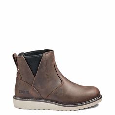 6 In Whitton Chelsea SF Kodiak Boots, Boot For Women, Brown Design, Round Toe Heels, Chelsea Boot, Dark Brown Leather, Mom Outfits, Work Shoes, Lace Boots