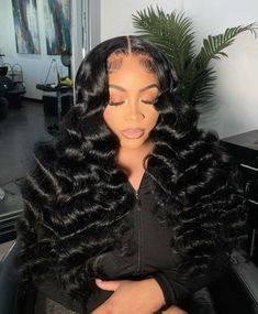 Flip Over Wig With Wand Curls, Blonde Wig With Wand Curls, Middle Part With Wand Curls, Wand Curls Middle Part, Curls On Wig, Wand Curls On Wig, Wand Curls Black Women, Curled Wig, Pretty Wigs