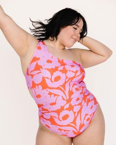 Our all-new Cascade One Piece is the "sisterhood of traveling pants" in a swimsuit. The popular one-shoulder style with side ruching and a wide strap offers a flattering fit for every body type, especially long torsos. FITTrue to sizeSize down if between sizesSnug when dryHigh coverageMedium supportMaternity friendly (size up one size)FEATURESBuilt-in bra with removable soft cupsFully lined with buttery soft liningSilicone grip strip just inside the bust line on the side without the strapFlatter The Sisterhood, Long Torso, Wide Straps, Body Types, One Shoulder, One Piece, Bra, Pants, Trousers