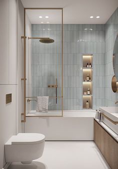 Ahead, discover 15 modern bathroom ideas, examples, and tips straight from our favorite designer spaces. Bathtub Niche Ideas, Lakehouse Bathroom, Shampoo Niche, تصميم دورة مياه, House Aesthetic