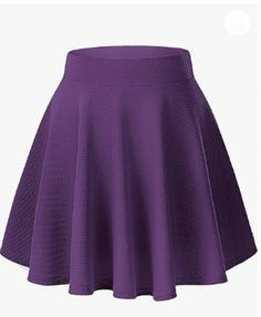 Lasaky - Stylish Multi-functional Horn Skater Skirt Practical Skirt, Flare Mini Skirt, Halloween Skirt, Mane 6, Dancing Party, Mini Skater Skirt, Tops Trendy, Flared Mini Skirt, Deep Purple Color