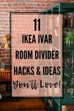 These Ikea Ivar room divider hacks and ideas will give you options to create a stunning room divider or folding screen all by yourself, on a budget. #ikeahacks #ivarroomdivider #ivarfoldingscreen #roomdividerhack #foldingscreenhack Room Divider Furniture Ideas, Separating Wall Room Dividers, Divider Wall Ikea, Laundry Divider Ideas, Macrame Divider Wall Dividers, Restaurant Room Divider Ideas, Wheeled Room Divider, Making A Room Divider, Entry Room Divider Ideas