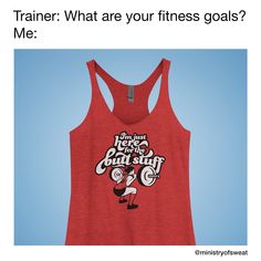 Daily Fitness Humor: I’m just here for the butt stuff. Because squats are life. #fitness #workout #gym #crossfit #fitnesshumor #workouthumor #squats Benefits Of Laughter, Healthy Motivation, Workout Tank Top, Workout Tanks, Legs Day, Workout Humor, Daily Workout, You Fitness, Crossfit