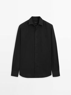 Find MASSIMO DUTTI 100% Linen Regular Fit Shirt on Editorialist. 100% linen regular fit shirt Masimmo Dutti, Black Button Up Shirt, Black Shirt Dress, Blazer Dress, T-shirt Polos, Massimo Dutti, Swimwear Accessories, Linen Shirt, Blazer Suit