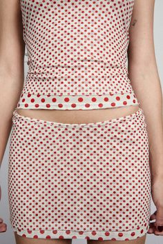 A little fabric that goes a long way. The Elektra Skirt in White Polka Dot is our latest mini skirt, shorter and spicier than ever before. Available in the hottest prints of the season, made from a delicious mesh. Slip her on for a night on the town. Mini length, size up for more coverage. Please refer to the flat lay image for product accuracy. Polka Dot Skirt Women, Italy Street Style Winter, Skirt Long Outfits, Fruits Street Fashion, Polka Dot Street Style, Casual Polka Dot Mini Bottoms, Italian Fashion Women, Polka Dot Aesthetic, 90s Japan Fashion