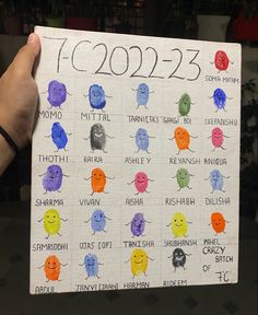 a person holding up a paper with numbers on it