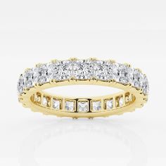 Diamond Eternity Band, Eternity Band Diamond, Diamond Eternity, Eternity Band, Eternity Bands, Princess Cut, Lab Grown, Lab Grown Diamonds, Lab