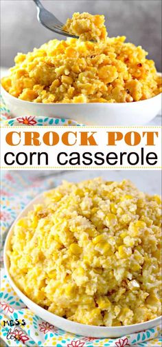 crock pot corn casserole is an easy and delicious side dish that's ready in under 30 minutes