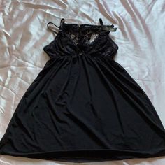 Stretchy Never Worn Black Sleeveless Sleepwear With Lace Trim, Black Camisole With Built-in Bra For Loungewear, Sheer Black Sleepwear For Loungewear, Black Sheer Sleepwear For Loungewear, Black Lace Sleepwear For Loungewear, Black Stretch Sleepwear With Lace Trim, Black Stretch Sleepwear, Sheer Black Sleeveless Sleepwear, Black Sleeveless Sheer Sleepwear