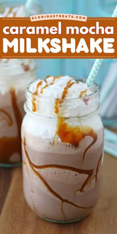 You'll love this easy caramel mocha milkshake for your Easter brunch ideas! Learn how to make the best milkshake recipe! Made with caramel, chocolate, coffee, and whipped cream. A total bliss in a glass! Try it! Mocha Milkshake, Keto Bread Easy, Milkshake Drink, Ice Cream Coffee, Frappe Recipe, Coffee Milkshake, Sweet Smoothies