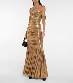 F00181650-102 Raglan Sleeve Dress, Gold Maxi Dress, Gold Evening Dresses, Maxi Bodycon Dress, Strapless Evening Dress, Fitted Maxi Dress, Ankle Length Dress, Bodycon Maxi Dresses, Summer Fashion Outfits