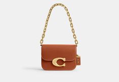 Idol Bag | COACH Luxury Coach Saddle Bag With Detachable Strap, Luxury Coach Saddle Bag With Removable Pouch, Brown Shoulder Bag, Bags Aesthetic, Monogrammed Items, Brown Bags, Cute Bags, New Handbags, Crossbody Strap