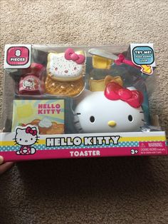 the hello kitty toaster is in its box and ready to be bought for sale