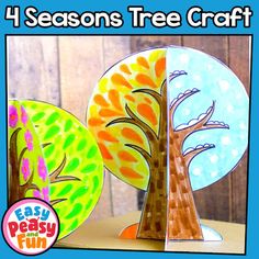 four seasons tree craft for kids to make