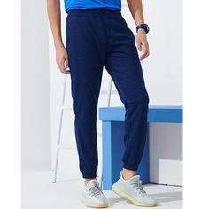 Step up your comfort game with our Men's Jogger Sweatpants, crafted to offer both style and practicality for your active lifestyle. These sweatpants are ideal for everything from casual outings to workouts. Features: 2 Hand Pockets: Keep your hands warm or store your small essentials like keys and phone with ease. Elastic Adjustable Waistband with Drawcord: Enjoy a personalized fit and added comfort with the adjustable waistband that allows you to cinch or loosen as needed. Rib-Knit Ankle Cuffs: Comfort Stretch Ankle-length Sweatpants With Elastic Waistband, Blue Cotton Relaxed Fit Joggers, Blue Relaxed Fit Full-length Sweatpants, Blue Cotton Sportswear Joggers, Blue Sportswear Joggers With Pockets, Compression Shirt Men, Mens Joggers Sweatpants, Compression Shirt, Mens Joggers