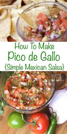 how to make pico de gallo with simple mexican salsa