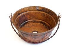 BUCKET # 1 in Natural - VS027NA - Round Vessel Bathroom Copper Sink - 16 x 8" - Gauge 16 - Artesano Copper Sinks Bathroom Copper Sink, Copper Decoration, Farmhouse Bathrooms, Copper Sink Bathroom, Diy Mom, Diy Copper, Copper Decor, Copper Design, Stock Tank