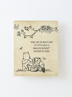 a winnie the pooh book with an image of two pooh bears on it