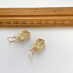 Frank Lloyd Wright Gold Architecture Earrings Art Deco Gold - Etsy Gold Architecture, 1920s Jewelry, Architect Gift, Thick Gold Chain, Gift For Architect, Art Deco Gold, Deco Earrings, Earrings Art, Mom Art