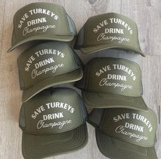 Olive green Otto trucker hat Champagne Hat, Thanksgiving Hat, Funny Trucker Hat, Champagne Drinks, Trucker Humor, Gobble Gobble, Funny Hats, Tee Outfit, Jean Leggings