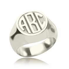 Monogram Rings, Monogram Ring Gold, Puzzle Jewelry, Marquise Ring, Monogram Ring, Name Rings, Ring Men, Monogram Jewelry, Gold Monogram