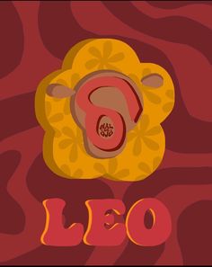 the word leo is surrounded by an animal's head